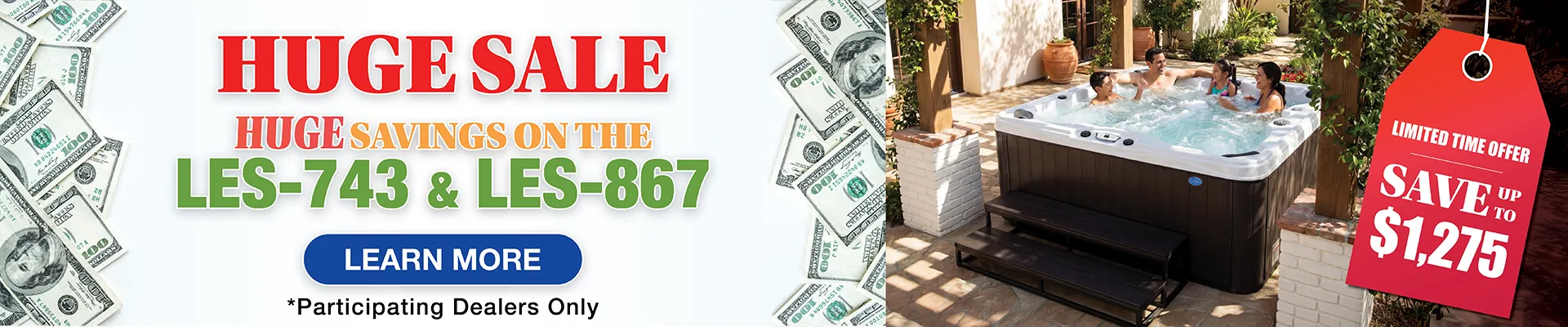 Calspas hot tub being used in a family setting - Canton